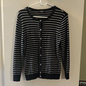 Jones New York Striped Cardigan